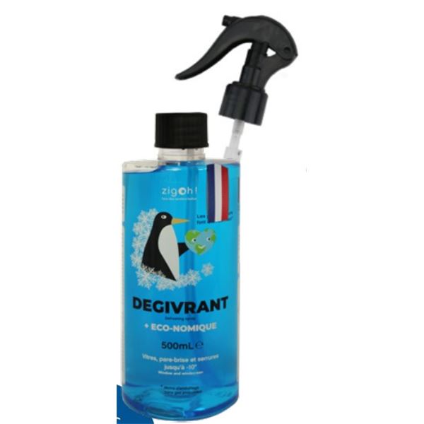 Dégivrant pulvérisateur 500ml Zigoh