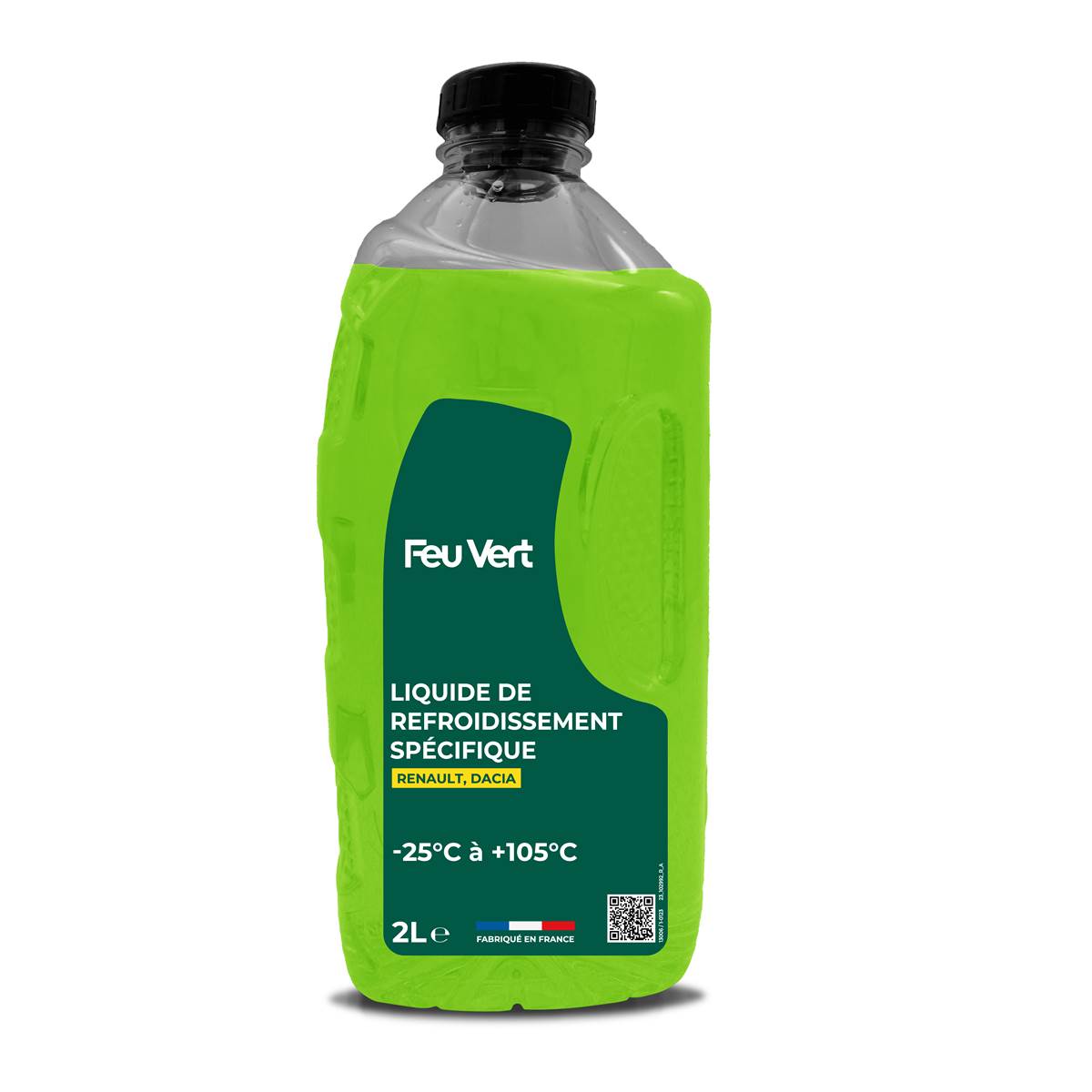 Liquide De Refroidissement Pour Renault / Dacia -25°c 2l Feu Vert