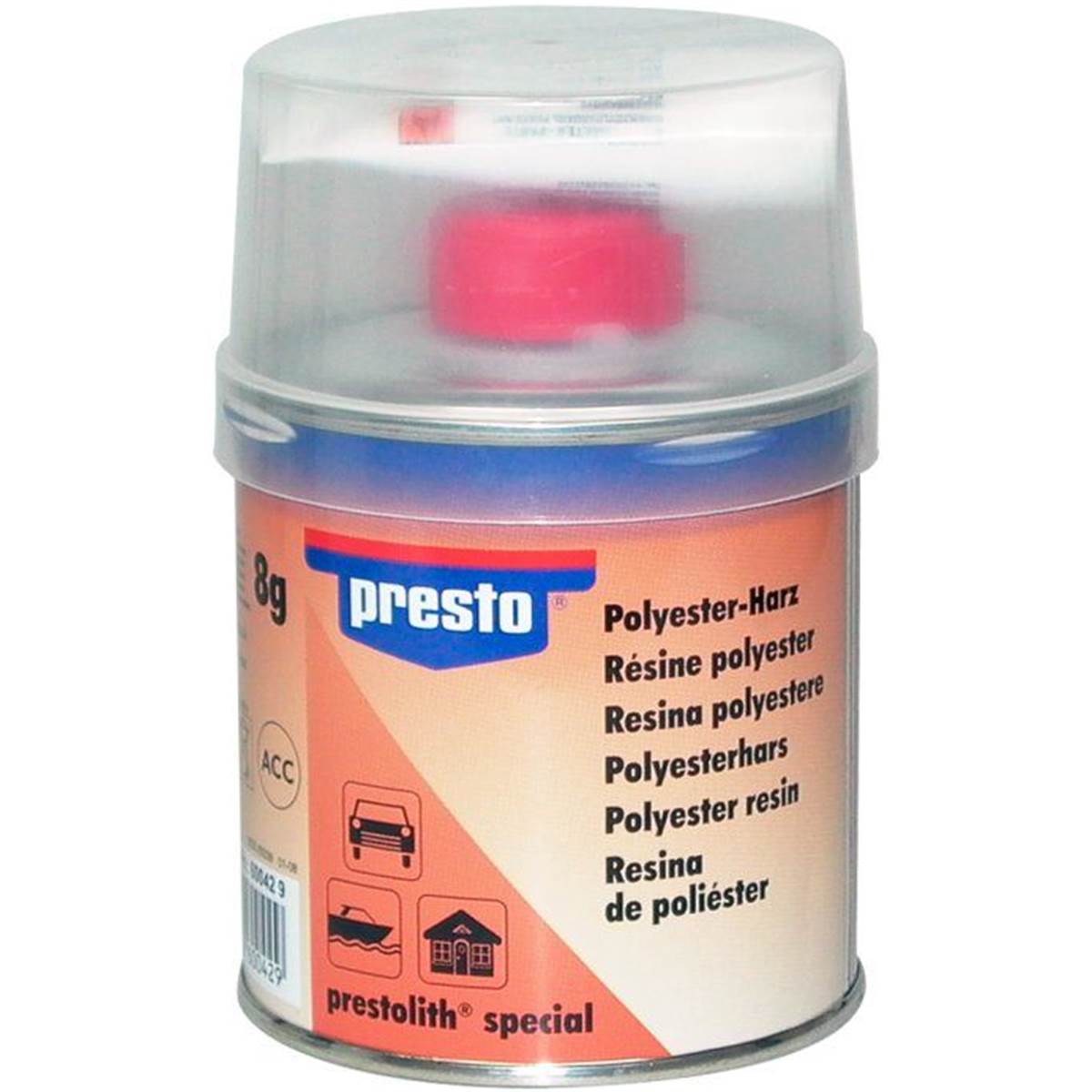 Mastic Résine Polyester Presto 250 G