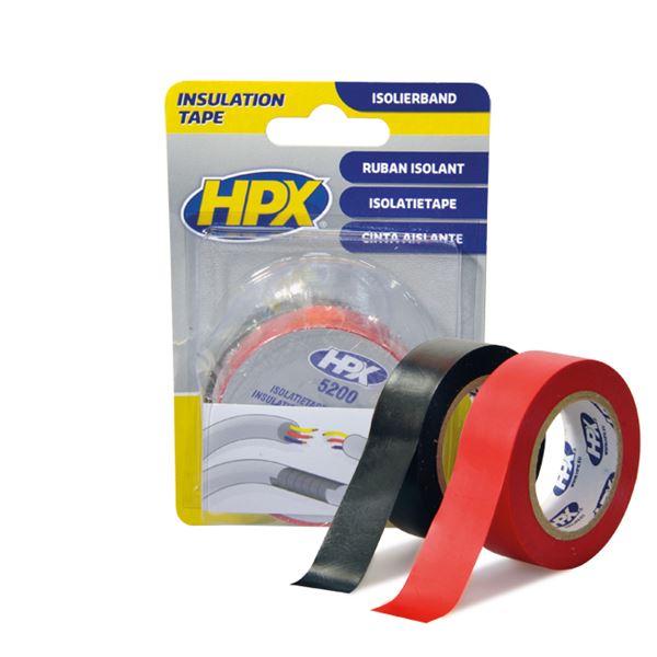 Ruban isolant PVC noir 19 mm x 10 m HPX
