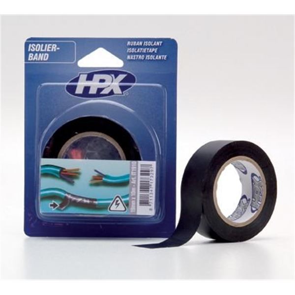 Ruban isolant PVC noir 19 mm x 10 m HPX