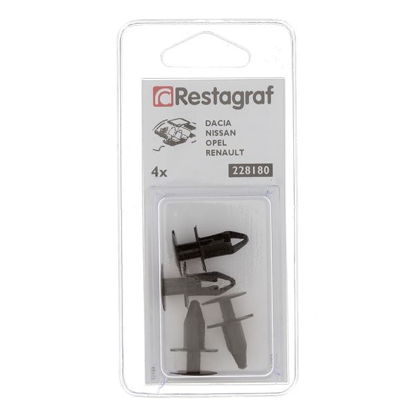 Rivets pour garniture intérieure, pare-choc 228180 RESTAGRAF X4