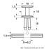 Rivets pour garniture intérieure, pare-choc 228180 RESTAGRAF X4