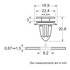 Agrafes pour portière 228087 RESTAGRAF X4