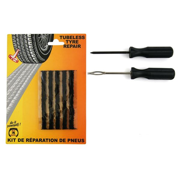 Kit de réparation tubeless pour pneu auto