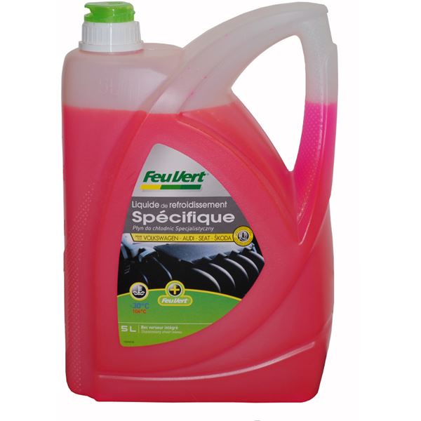 Liquide de refroidissement pour Volkswagen / Audi / Seat -30°C 5L Feu Vert