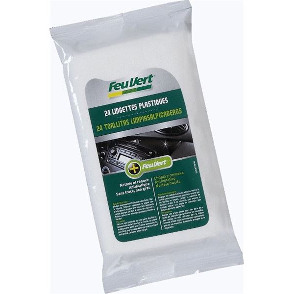 24 Lingettes plastique Feu Vert