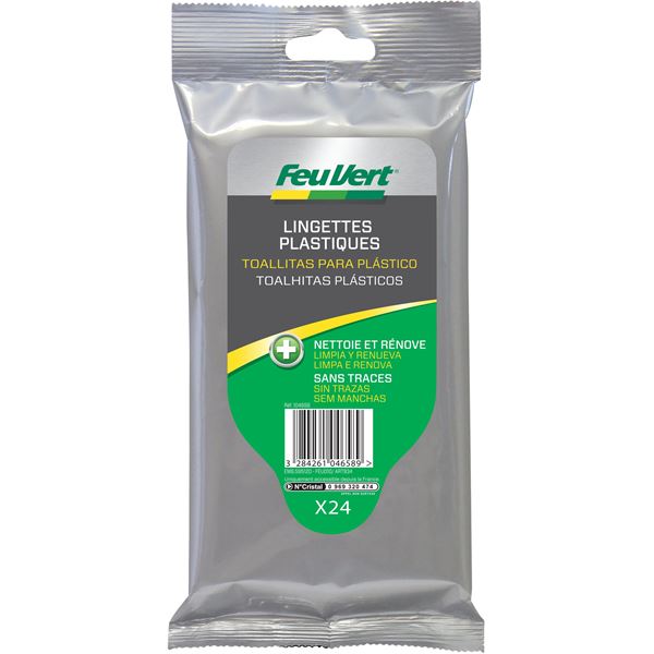 24 Lingettes plastique Feu Vert