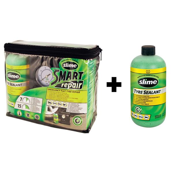 Kit répare-crevaison Slime Smart Repair - Feu Vert