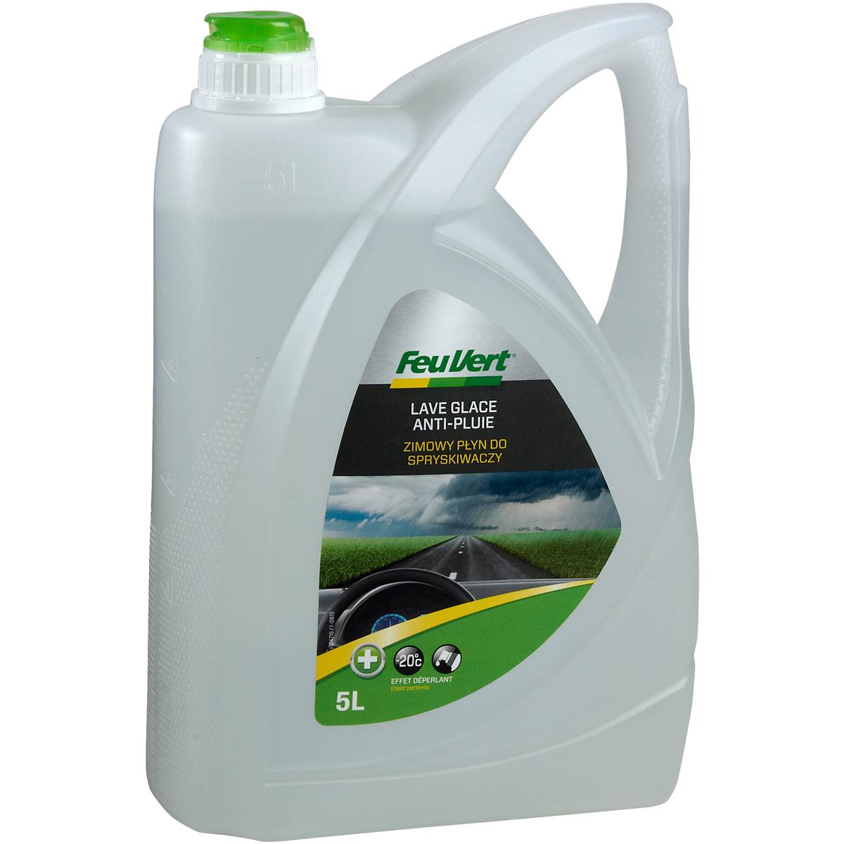 Lave-glace Toutes Saisons Anti-pluie -20°c Feu Vert 5l