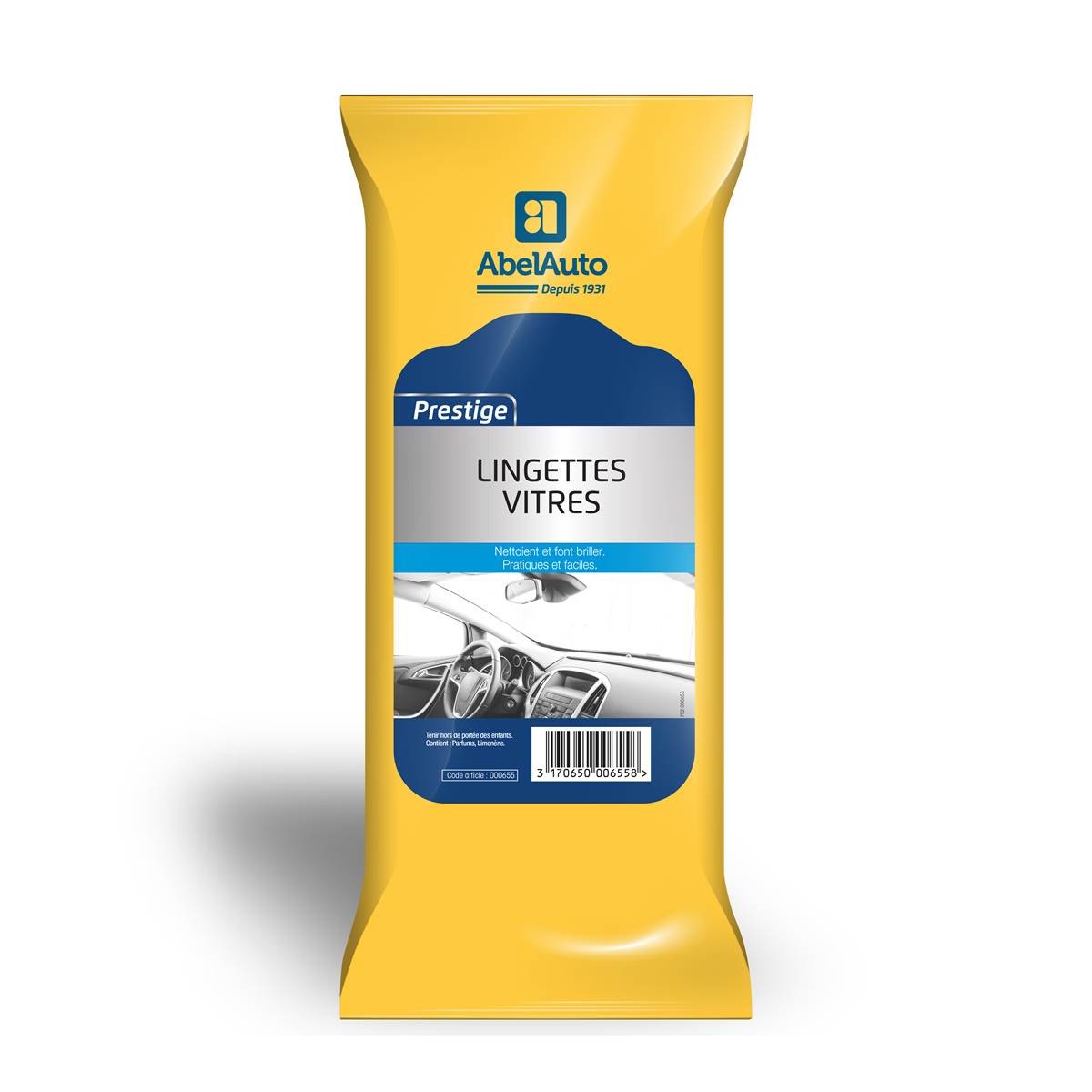 Lingettes Vitres Prestige Abel