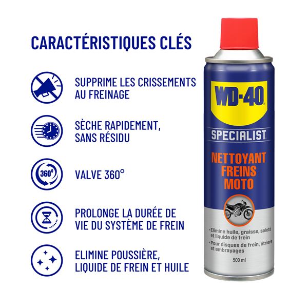 Nettoyant Freins WD-40 Specialist Moto 500 ml