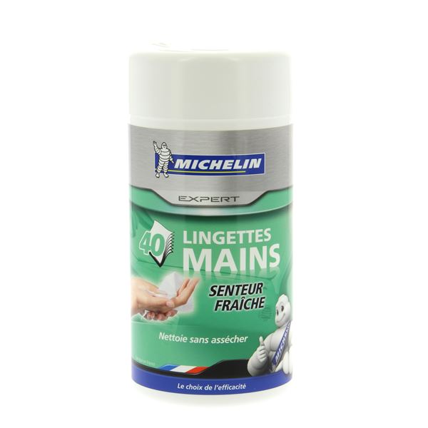 Boîte 40 lingettes mains MICHELIN