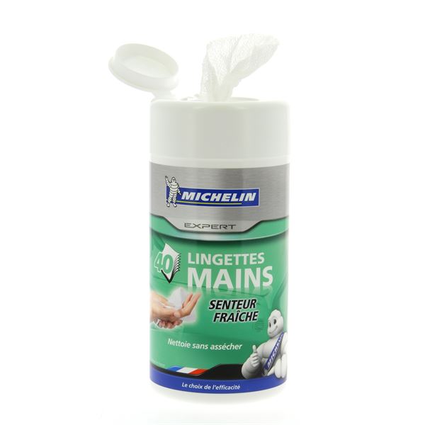 Boîte 40 lingettes mains MICHELIN