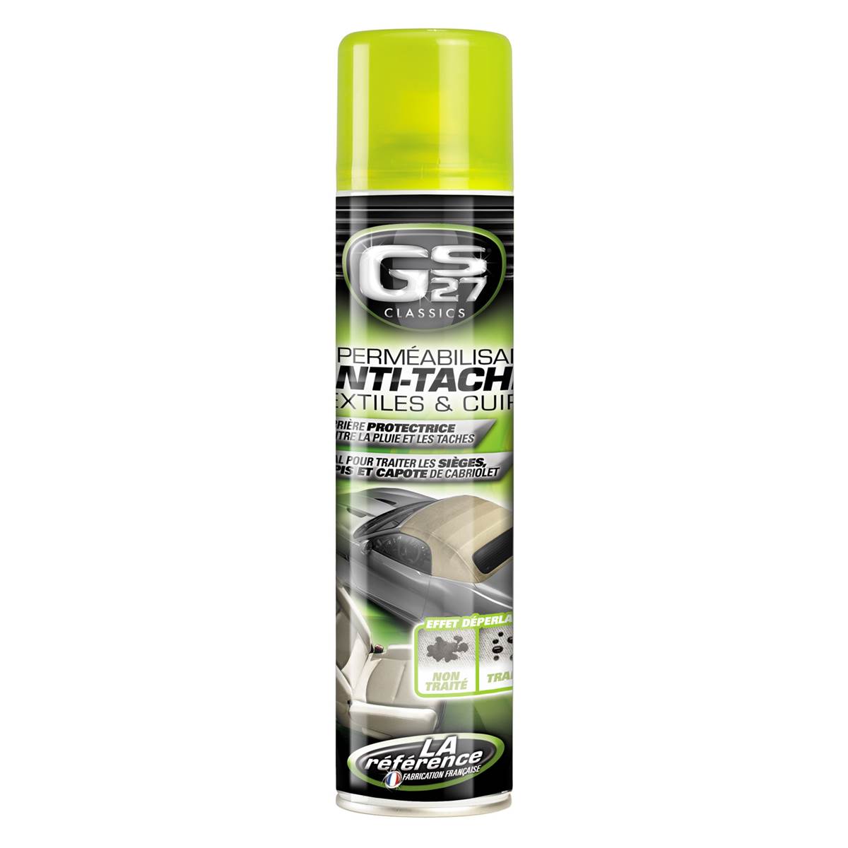 Nettoyant Imperméabilisant Anti-tache Textiles & Cuirs Gs27 500 Ml