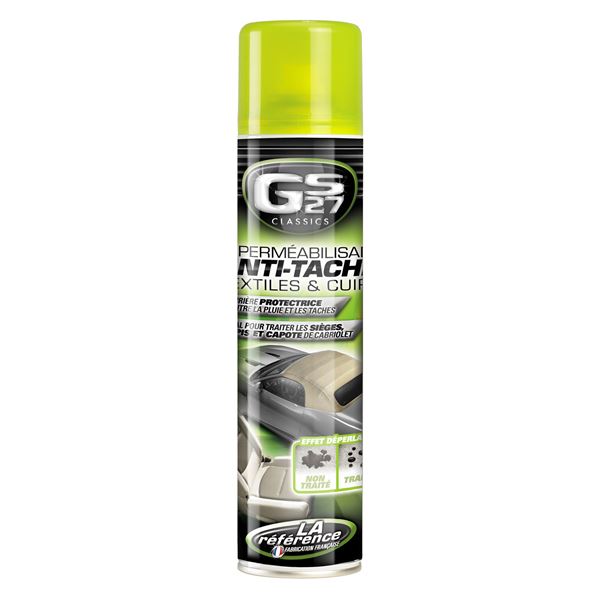 Nettoyant imperméabilisant anti-tache textiles & cuirs GS27 500 ml