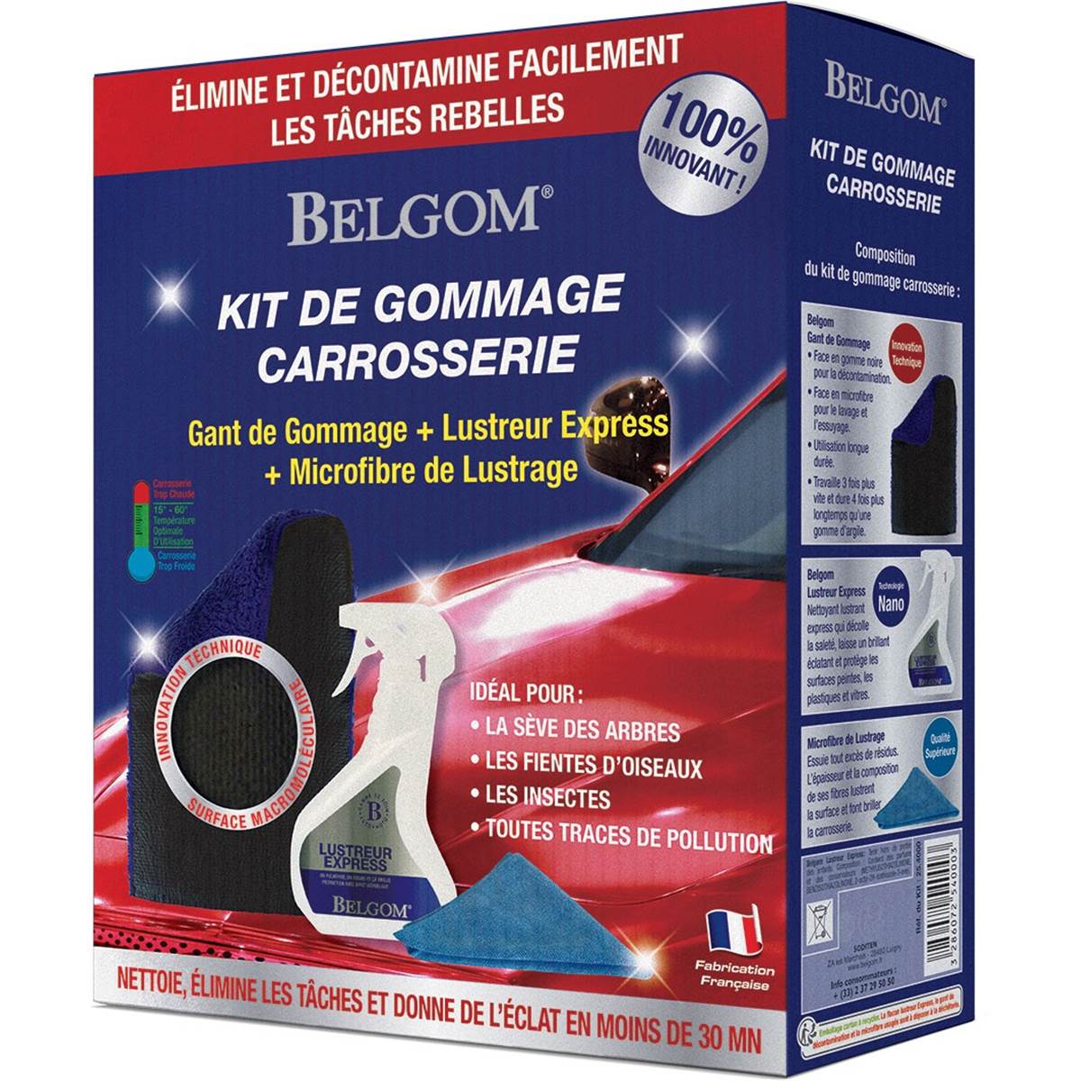 Kit de gommage carrosserie Belgom