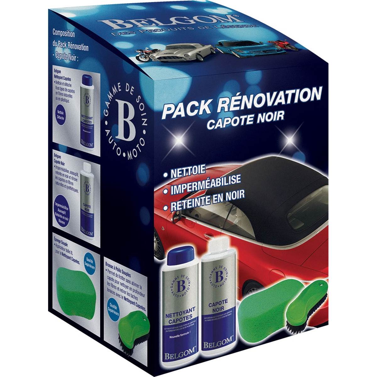 Pack rénovation capotes noir Belgom