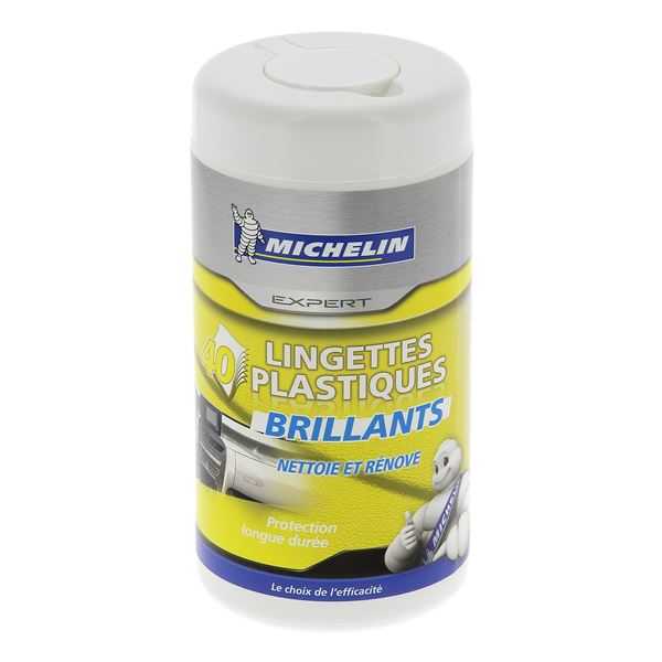 Boîte 40 lingettes plastiques brillants MICHELIN