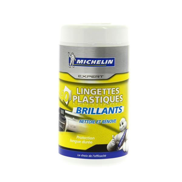 Boîte 40 lingettes plastiques brillants MICHELIN