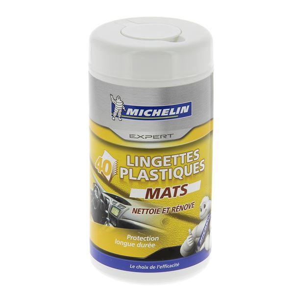 Boîte 40 lingettes plastiques satinés MICHELIN