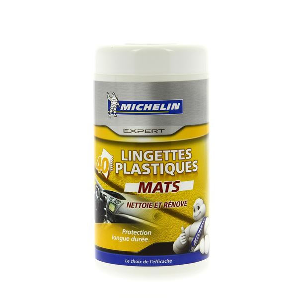 Boîte 40 lingettes plastiques satinés MICHELIN