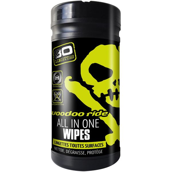 Boite de 80 lingettes multi-usage sans eau Voodoo Ride