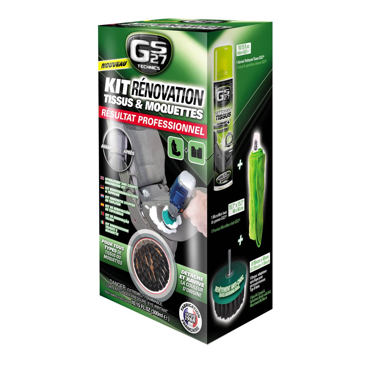 Kit Rénovation Tissus Et Moquettes Gs27