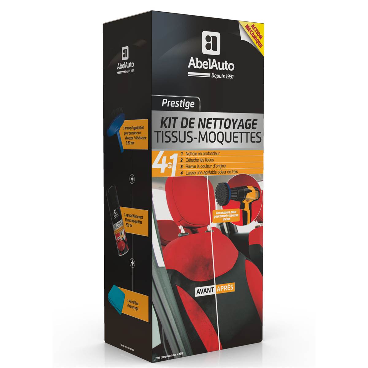 Kit De Nettoyage Tissus - Moquettes Abel Auto