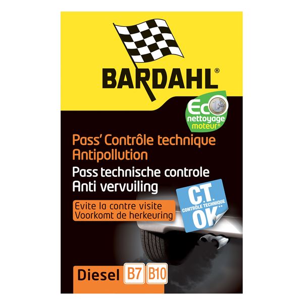 Pass Contrôle technique Diesel Bardahl 800 ml - Feu Vert