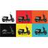 Scooter Electrique 50 EMMA VIBES Gris kit déco Rouge EASY-WATTS