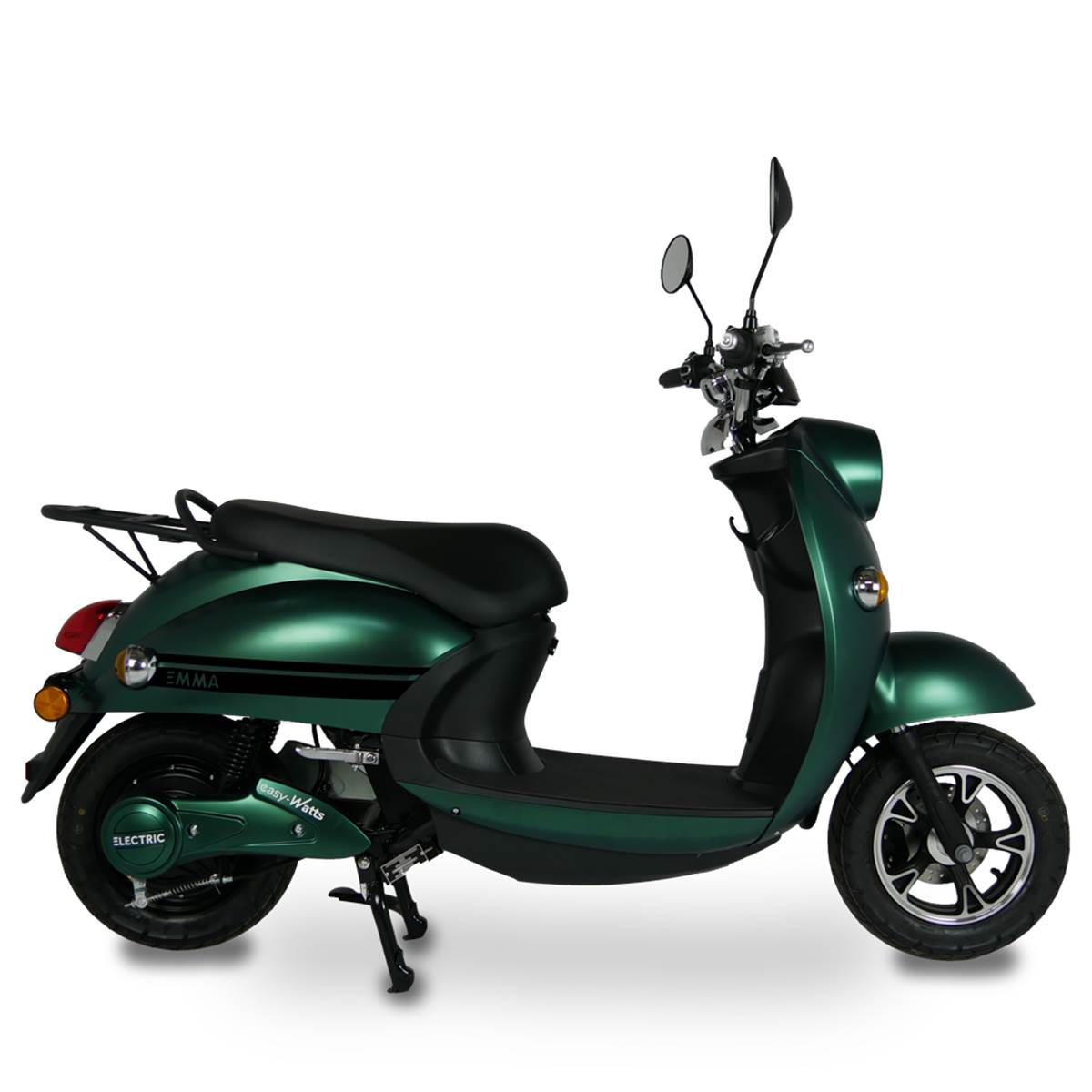 Scooter Electrique 50 Emma Vibes Vert Kit Déco Noir Easy-watts