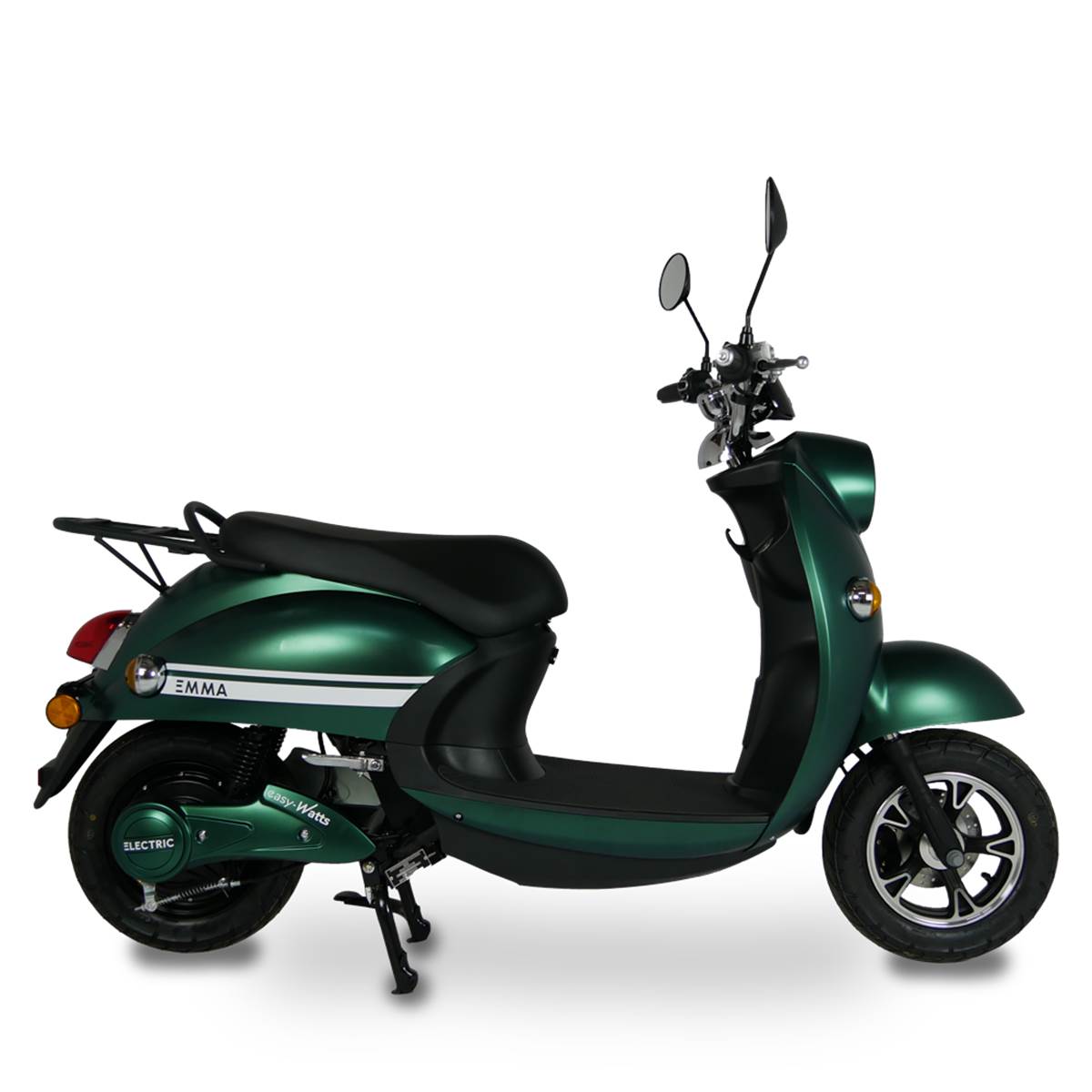 Scooter Electrique 50 Emma Vibes Vert Kit Déco Blanc Easy-watts