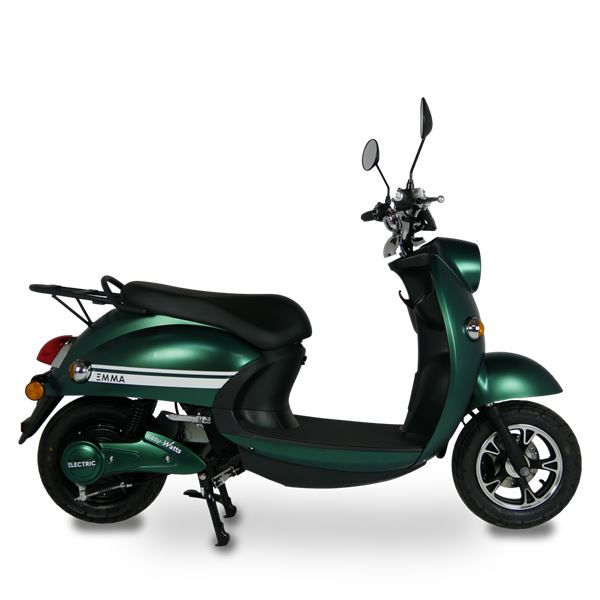 Scooter Electrique 50 EMMA VIBES Vert kit déco Blanc EASY-WATTS