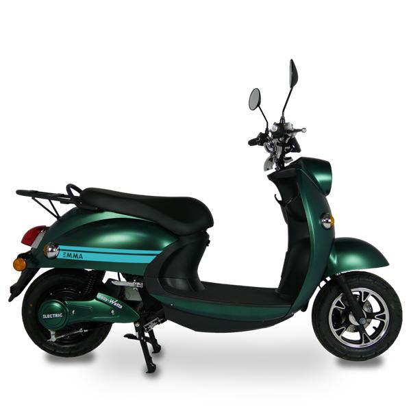 Scooter Electrique 50 EMMA VIBES Vert kit déco Bleu EASY-WATTS