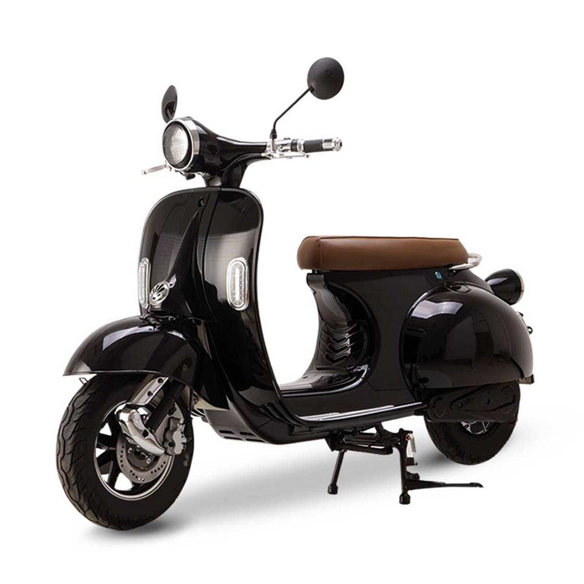 Scooter Electrique 50 E-retro Noir Brillant Easy-watts