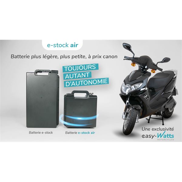 Scooter Electrique 50 E-STOCK AIR Noir mat EASY-WATTS