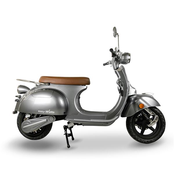 Scooter Electrique 125 E-RETRO MAX Gris métallisé EASY-WATTS
