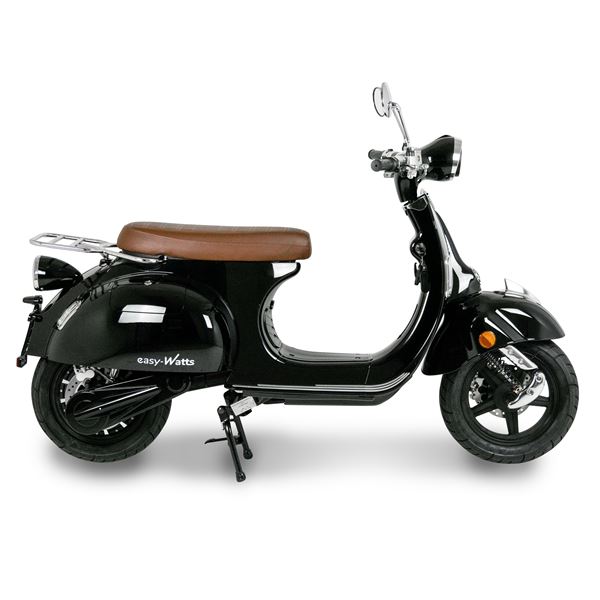 Scooter Electrique 125 E-RETRO MAX Noir brillant EASY-WATTS