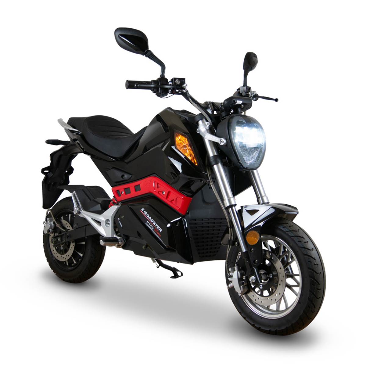 Moto Electrique 50 E-roadster Noir Brillant Et Rouge Easy-watts
