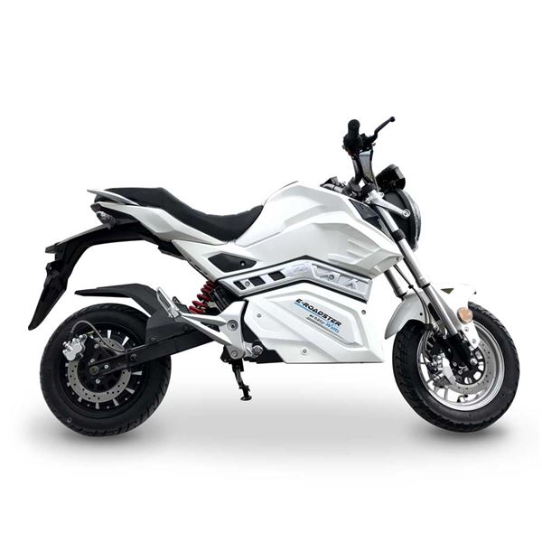 Moto Electrique 125 E-ROADSTER MAX Blanc et gris EASY-WATTS