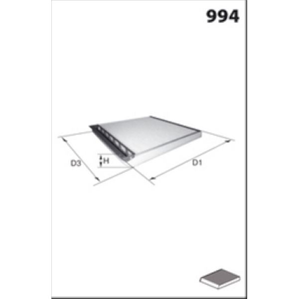EKR7284 FILTRE D HABITACLE VL