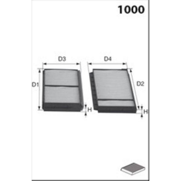 JLR7253 FILTRE D HABITACLE VL
