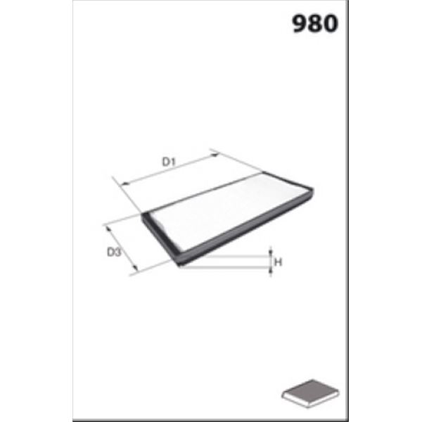 JLR7161 FILTRE D HABITACLE VL