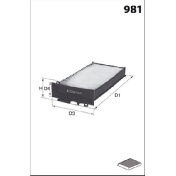 ELR7134 FILTRE D HABITACLE VL