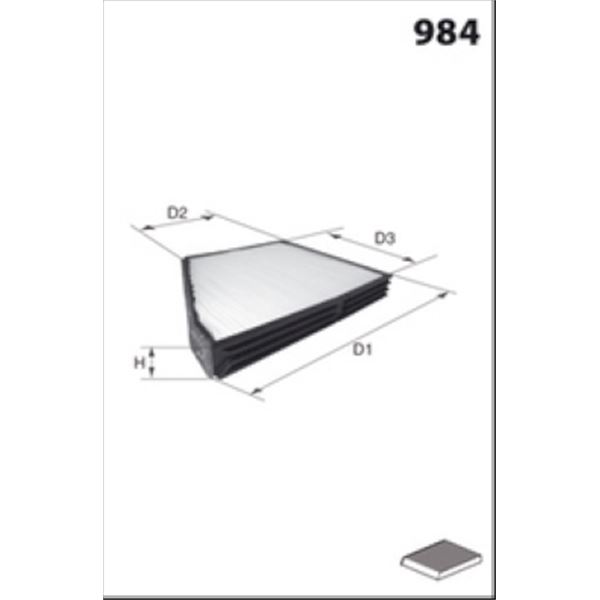 ELR7052 FILTRE D HABITACLE VL
