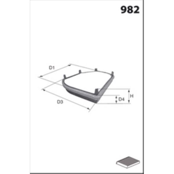 EKR7023 FILTRE D HABITACLE VL