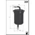 ELE6088 FILTRE A ESSENCE VL