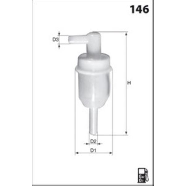 ELG5216B12 FILTRE A GASOIL VL