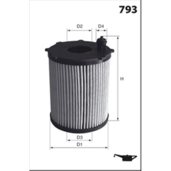 ELH4436 FILTRE A HUILE VL